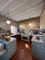 Kitchen with fireplace